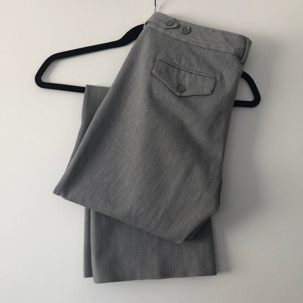 Bootcut Express grey dress pants